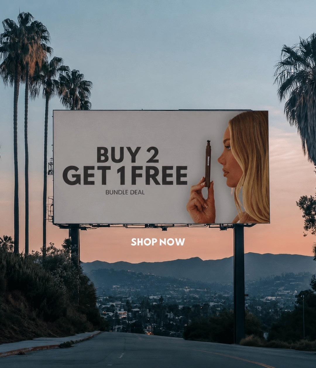 Buy 2 Get 1 Free bundle deal billboard banner (mobile)